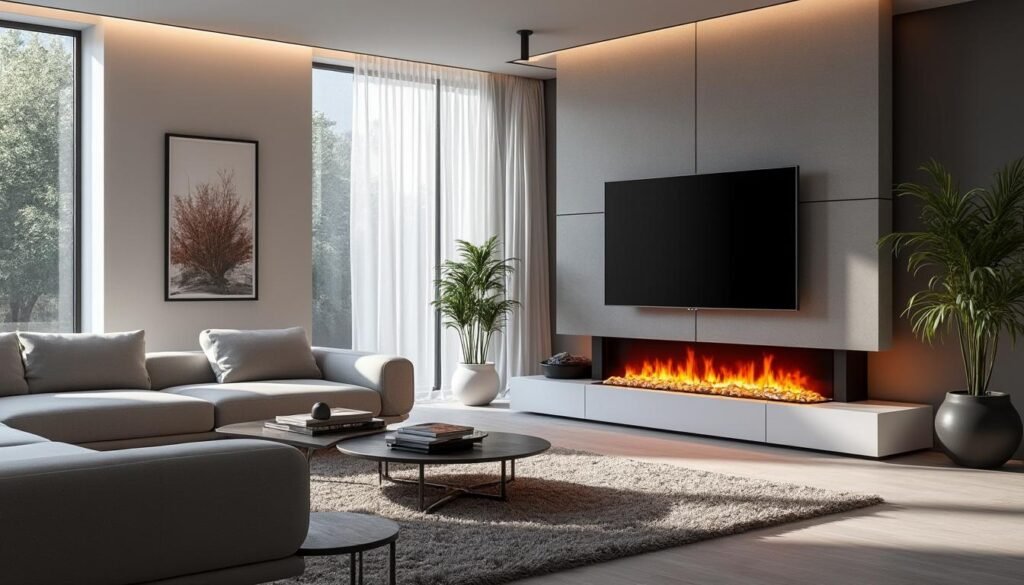 Ventajas de optar por un mueble de TV con chimenea para tu salón en 2025